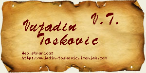 Vujadin Tošković vizit kartica
